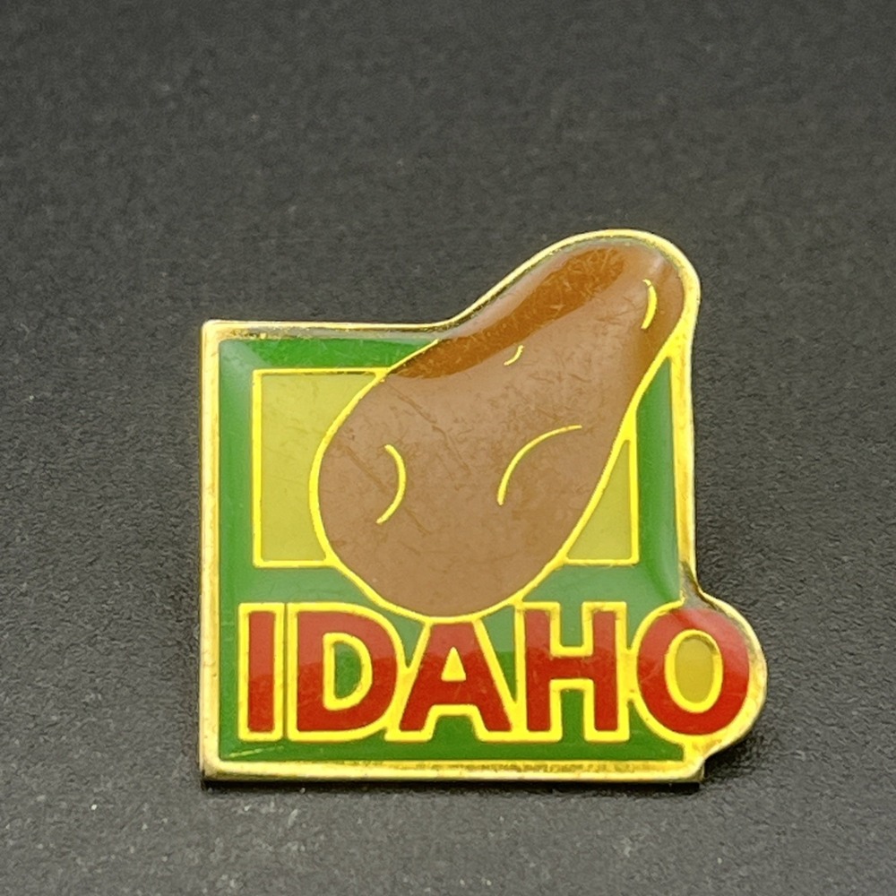 State Of Idaho Potato Lapel Hat Pin